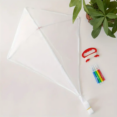 ArtFlyer | Creatieve vrijheid in de lucht - DIY vlieger met lange staart en schilderdoek